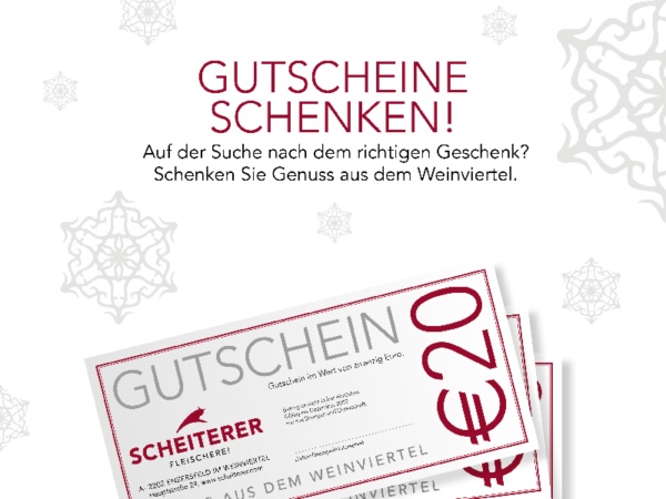 Gutscheine: Genuss verschenken